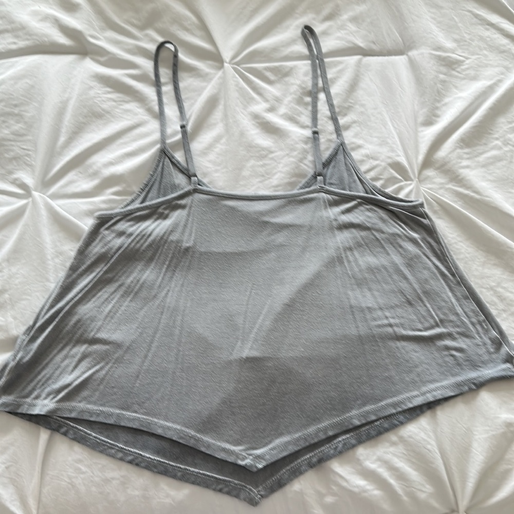 American Eagle Soft & Sexy Light Blue Hanker-chief Style Tank - Picture 4 of 5